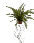 Planta colgante artificial helecho verde | 74 cm