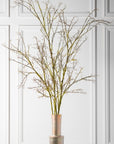 Kunstblume Holzast Braun/Grün | 134 cm