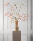 Fleur artificielle branche d'herbe rose | 131 cm