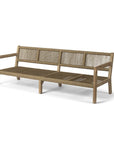3-Seater Mario | Teak Natural Grey / Rope - NU PUUR & GROEN