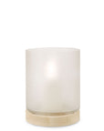 Windlicht Aran L | Clear/Sycamore