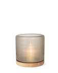 Windlicht Mumbai M | Smokegrey/Oak