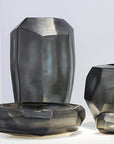 Theelichthouder Cubistic | Indigo/Smokegrey