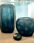 Vase Cubistic Haut | Bleu Océan/Indigo