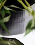 Vase Okka L | Schwarz Stahlgrau