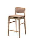 Bar Chair Jared | Teak Natural Grey / PE Wicker Antique Weed - NU PUUR & GROEN