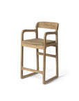 Bar Chair Sally | Teak Natural Grey - NU PUUR & GROEN