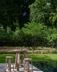 Bar Stool Alex | Teak Natural Grey - NU PUUR & GROEN