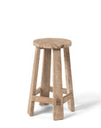 Bar Stool Alex | Teak Natural Grey - NU PUUR & GROEN