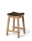 Bar Stool Alexi | Reclaimed Teak Natural Grey - NU PUUR & GROEN