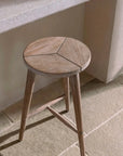 Bar Stool Asti | Teak Natural Grey - NU PUUR & GROEN