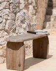Bench Pebble | Teak Natural Grey - NU PUUR & GROEN