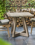 Bistro Table Dennis | Reclaimed Teak Natural Grey - NU PUUR & GROEN