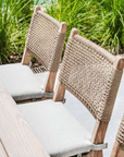 Chair Fiona | Teak Natural Grey / PE Wicker Antique Weed - NU PUUR & GROEN