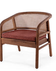 Easy Chair Imen | Teak Woodstain Emas Brown / PE Wicker Blend - NU PUUR & GROEN