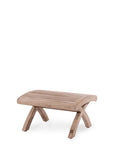 Footrest Sachin | Teak Natural Grey - NU PUUR & GROEN