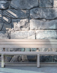 Park Bench Oslo Large | Teak Natural Grey