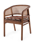 Imen Armchair | Teak Woodstain Golden Brown / PE Wicker Blend