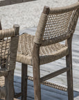 Bar Chair Mieke | Teak Natural Grey / PE Wicker Sand