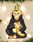 Kerst ornament | Chimpansee | 10 cm - NU PUUR & GROEN