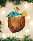 Kerst ornament | Tropische Kokosdrank | 11 cm - NU PUUR & GROEN