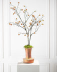 Kunstbloem Bramen Tak Groen/Roze | 105 cm - NU PUUR & GROEN