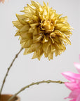 Kunstbloem Dahlia Steel Groen | 82 cm - NU PUUR & GROEN