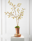 Kunstbloem Fruittak Kiwi Bruin / Groen | 102 cm - NU PUUR & GROEN