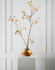Kunstbloem Perzik Tak Oranje | 114 cm - NU PUUR & GROEN