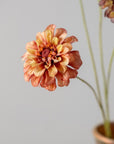 Kunstbloem Zinnia Tak Creme/Paars REAL TOUCH | 62 cm - NU PUUR & GROEN
