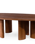 Oval Table Imen | Teak Woodstain Emas Brown - NU PUUR & GROEN