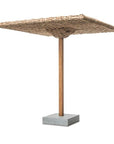 Parasol Yasmin | CL PE Wicker Natural / Teak & Concrete - NU PUUR & GROEN