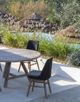 Round Table Anton Small | Reclaimed Teak Natural Grey - NU PUUR & GROEN