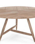 Round Table Faye XL | Teak Natural Grey - NU PUUR & GROEN