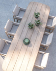 Dining Table Carlo | Teak Natural Grey