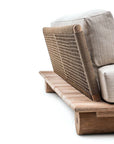 Sofa Edge | Teak Natural Grey & PE Wicker Antique Weed - NU PUUR & GROEN
