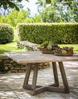 Square Table Dennis | Reclaimed Teak Natural Grey - NU PUUR & GROEN