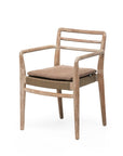 Stackable Armchair Jared | Teak Natural Grey / PE Wicker Antique Weed - NU PUUR & GROEN