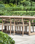 Stackable Armchair Jared | Teak Natural Grey / PE Wicker Antique Weed - NU PUUR & GROEN