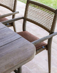Stackable Armchair Mieke | Teak Natural Grey / PE Wicker Sand - NU PUUR & GROEN