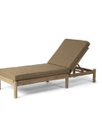 Sunlounger Mieke incl. Wheels | Teak Natural Grey / PE Wicker Sand - NU PUUR & GROEN