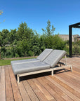 Sunny Bed Copenhague | Teak Natural Grey - NU PUUR & GROEN