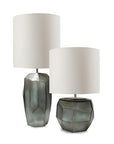 Tafellamp Cubistic Tall | Indigo/Smokegrey - NU PUUR & GROEN
