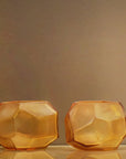 Theelichthouder Cubistic | Clear/Gold - NU PUUR & GROEN