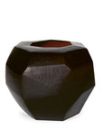 Vaas Cubistic Round | Dark Brown - NU PUUR & GROEN