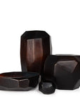 Vaas Cubistic Round | Dark Brown - NU PUUR & GROEN