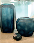 Vaas Cubistic Tall | Ocean Blue/Indigo - NU PUUR & GROEN