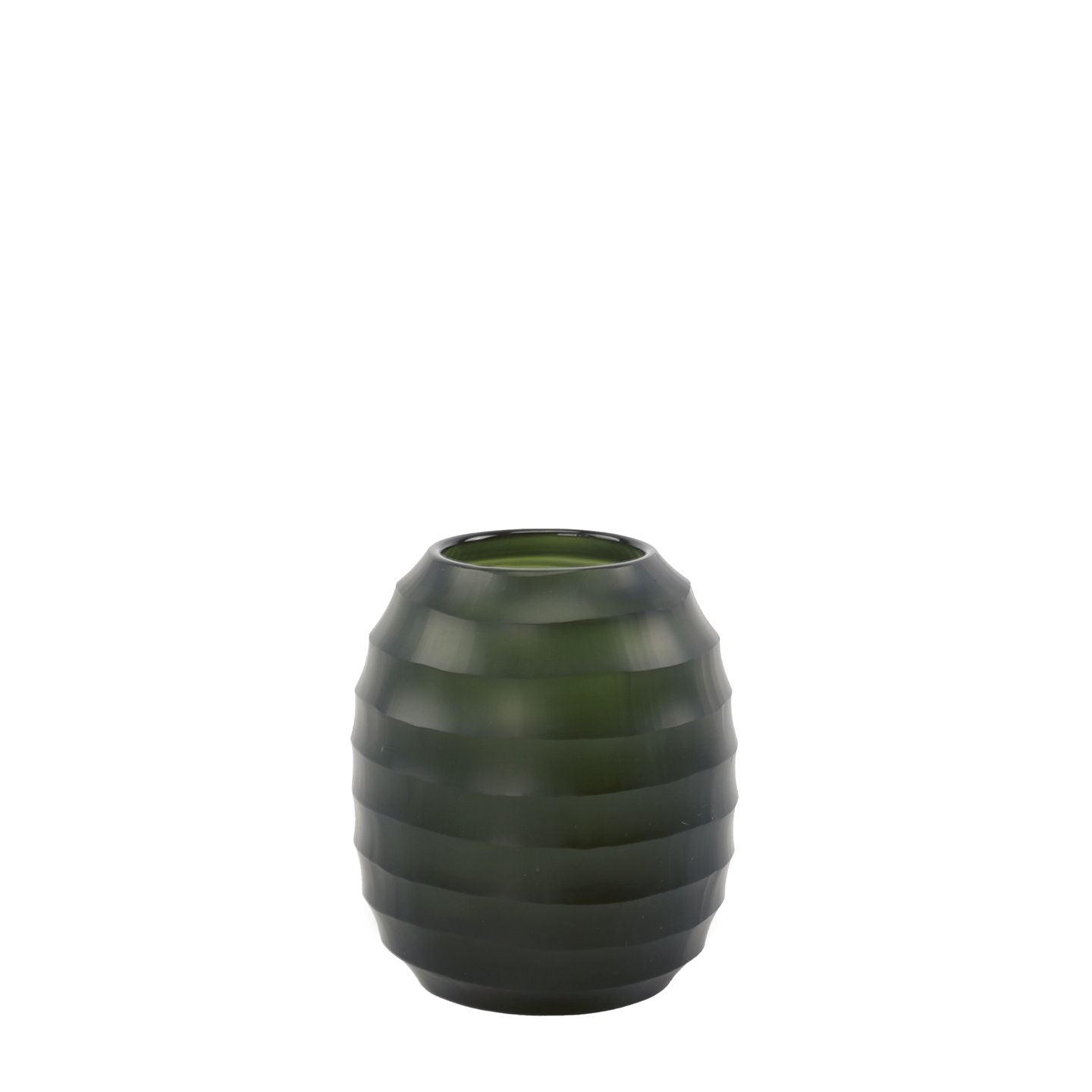 Vase Belly L | Schwarz Stahlgrau