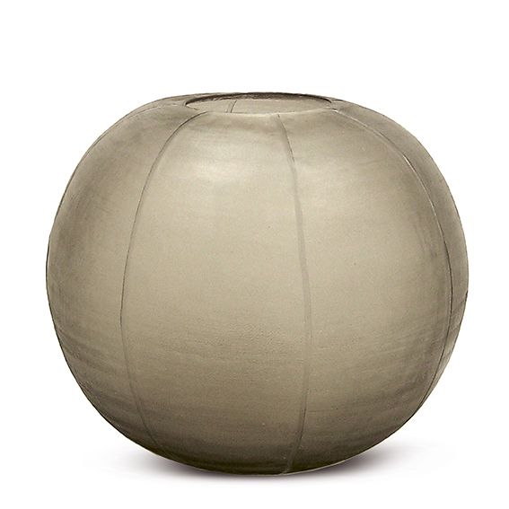 Vase Gobi rond | Gris fumé