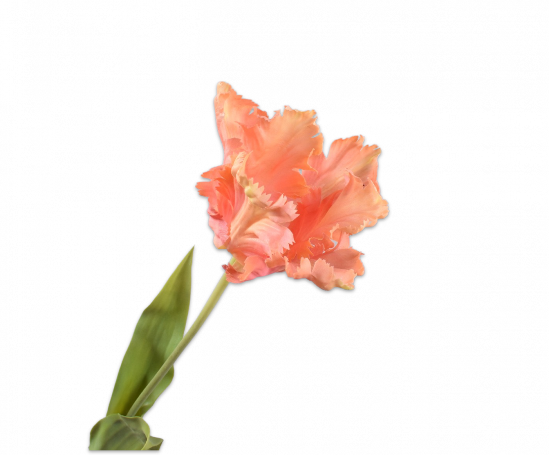 Kunstblume Tulpe Stiel Rot/Gelb | 69 cm